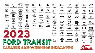 2023 FORD Transit Instrument Cluster and Warning Indicator Lights [upl. by Iveel]