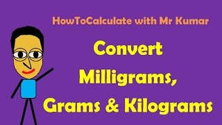 How to Convert Milligrams Grams and Kilograms [upl. by Anertak756]