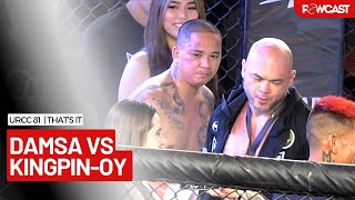 Wait what happened Damsa vs KingpinOy Full Fight  URCC 81 Decade of Success [upl. by Annibo]