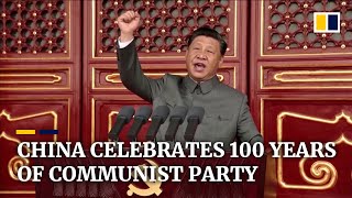 Xi Jinping leads celebrations marking centenary of China’s ruling Communist Party [upl. by Eniowtna26]