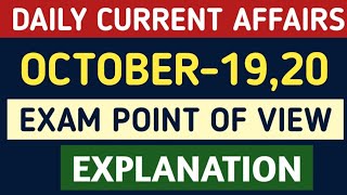 🏆 OCTOBER1920 🎯 CURRENT AFFAIRS  EXPLANATION  2025 TNPSC EXAM  KRISHOBA ACADEMY 🏆 [upl. by Kenley]