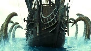 Pirates Of The Caribbean 2  The Kraken Battle Scene [upl. by Denni403]