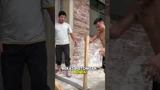 Manusia berkaki besi😲 shorts shortvideo viralvideo [upl. by Neelhtac]