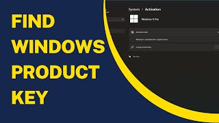 Find Windows Product Key [upl. by Waldemar689]