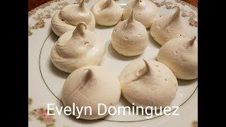 Receta de Merengue o Suspiros Paso a paso bien fácil de hacer [upl. by Annav718]