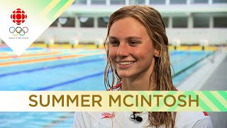 The final interview with Summer McIntosh ahead of Paris  CBC Sports [upl. by Tabber]