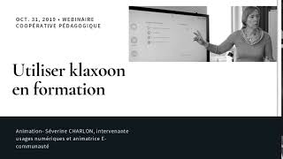 Webinaire CNFPT  utiliser klaxoon en formation [upl. by Lindsley]