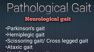 Pathological gait easy Notes Physiotherapy most important topic 📝 Biomechanics [upl. by Einner]