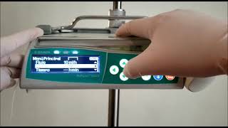 Video Tutorial Perfusor Space 02 Como programar el flujo y volumen a infundir [upl. by Eelydnarb]