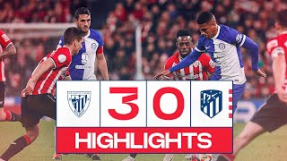 HIGHLIGHTS  Athletic Club 30 Atlético de Madrid  Copa del Rey [upl. by Antipus]