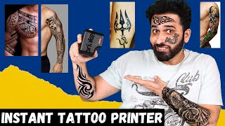 Prinker M  Pain free temporary Instant Skin Tattoo Printer  Born Creator [upl. by Maher]