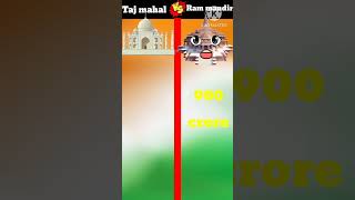 Taz mahel vs ram mandir ll shorts trending viral [upl. by Elolcin931]