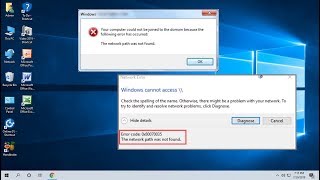 Fix “The Network Path was Not Found” Error 0x80070035 in Windows 10 [upl. by Ettedo821]