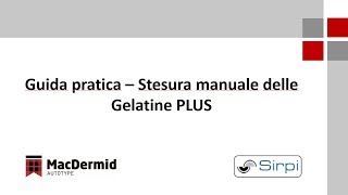 Guida pratica  Stresura manuale delle gelatine PLUS [upl. by Astiram]