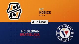 4zápas semifinále HC Košice  HC Slovan Bratislava HIGHLIGHTS [upl. by Kancler]