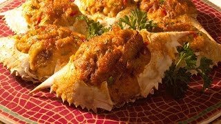 Stuffed Crab Recipe  Aaha Emi Ruchi [upl. by Osrit854]