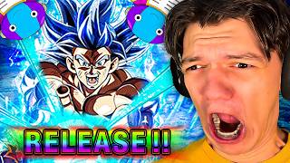 FUNNY LR Ultra Instinct Goku SUMMONS Dokkan Battle 9th Anniversary insane ending [upl. by Ahsaetal]