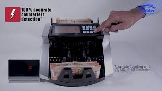 GOBBLER Note Counting Machine GB 7388MV with Manual Value Count amp Fake Note Detection [upl. by Aidualc]