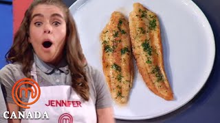 Cooking a Sole Meunière In 8 Minutes  MasterChef Canada  MasterChef World [upl. by Peonir]