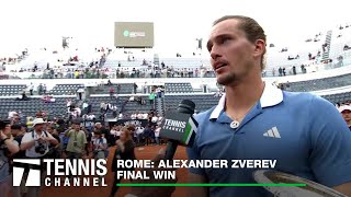 Alexander Zverev Lifts The Trophy For The Second Time in Rome  2024 Rome Finals [upl. by Sax]