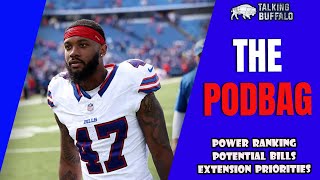 Power Ranking Potential Buffalo Bills Extension Priorities The Podbag [upl. by Yanaj]