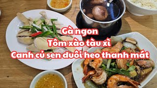 Chuyên mục SÀI GÒN QUÁN NGON TẾT 2025 Cơm gà Hải Nam Tôm xào tàu xì Canh củ sen đuôi heo [upl. by Arykat]