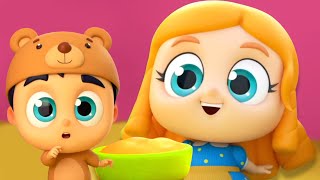 Goldilocks And The Three Bears Story Animated Cartoon Video amp Kids Songs [upl. by Lynnworth]