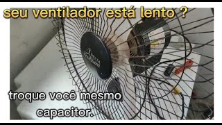 como trocar o capacitor do ventilador de parede delta [upl. by Preston]