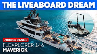 The ULTIMATE Liveaboard Superyacht CdM Flexplorer 146 Maverick Tour amp Review [upl. by Lamak]