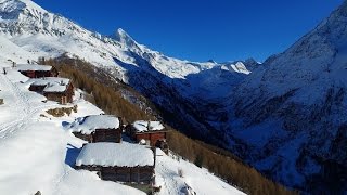 Val dHérens on four seasons Valais Switzerland  4k drone footage [upl. by Eedebez548]