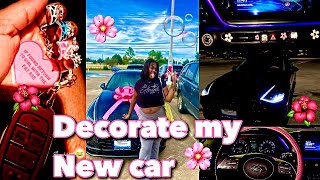 DECORATE MY NEW 2023 CAR WITH ME  AMAZON  TEMU FINDS CAR DECORATION [upl. by Silberman245]