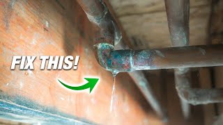 How To Fix ANY Pipe Leak 2 BEST Ways For DIY Plumbing [upl. by Hayalat]