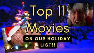 🎥 TOP 11 HOLIDAY MOVIES ON OUR LIST 🎁youtube christmasmovies [upl. by Anuala]