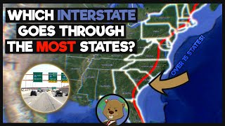 Which US Interstate Goes Through The Most States [upl. by Emiatej]