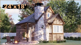 The Stunning Open 1Bedroom Cottage House 24x188x6m With Floor Plan  One Bedroom Cottage House [upl. by Harper532]