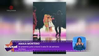 Karol G cantó con Amaia Montero en su segundo show en Madrid  El Noticiero emisión meridiana [upl. by Kreg]