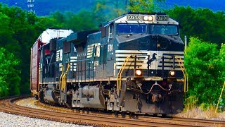 Norfolk Southern Freight Trains [upl. by Annahsad935]