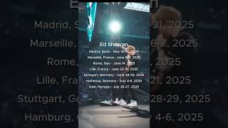 🎵 Ed Sheeran ÷× Tour Collection  Europe 2025 Stadium Tour [upl. by Gebelein]