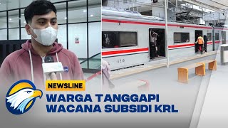 Wacana Subsidi Tiket KRL Berbasis NIK Ini Tanggapan Warga  Newsline [upl. by Paff758]