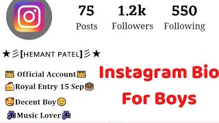 How to make profile attractive Instagram Bio makerprofile page [upl. by Butterfield]