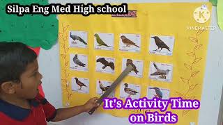 Its Activity time on Names of Birds 🕊️🐧🐦by the masters of quotSILPA ENG MED HIGH SCHOOLquot🎒🎒 [upl. by Nehtiek]