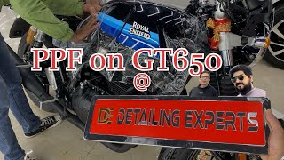 NEW CONTINENTAL GT650 PPF covered gt650 ppf ridinglife ghaziabad subscribe [upl. by Fitalludba]