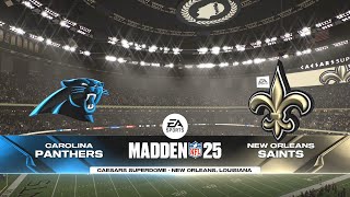 Madden NFL 25  Carolina Panthers Vs New Orleans Saints PS5 Week 1 Quick Presentation [upl. by Wooster154]