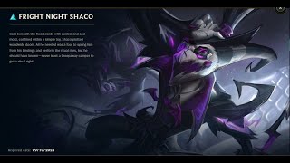 FRIGHT NIGHT SHACO SKIN SPOTLIGHT09132024 [upl. by Alaj]