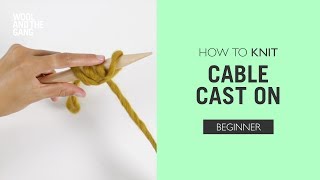 How to knit Cable Cast On [upl. by Mcclish]