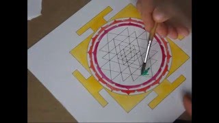 how to draw šrī yantra [upl. by Alakim]