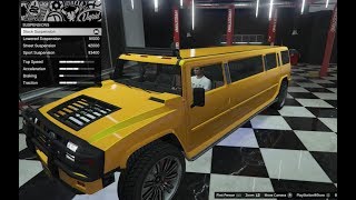 GTA 5  DLC Vehicle Customization  MAMMOTH PATRIOT STRETCH Hummer Limo and Review [upl. by Beichner]