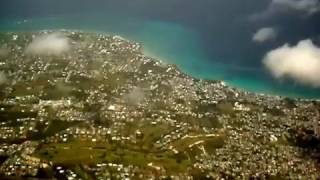 Barbados Grantley adams airport view from above Christ church and StMichael Barbados [upl. by Shirley]