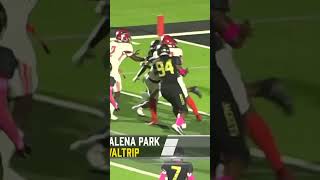 How many tacklers does it take to bring down Waltrip QB Kevion West Apparently more than 4 [upl. by Darb]