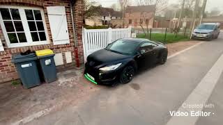 Peugeot RCZ tuning Satin black with neon green [upl. by Dwayne]